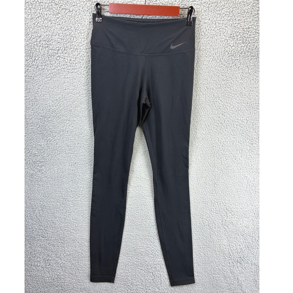 Nike Dri-FIT High Rise Leggings Womens S Black Stretch Running Yoga Athleisure